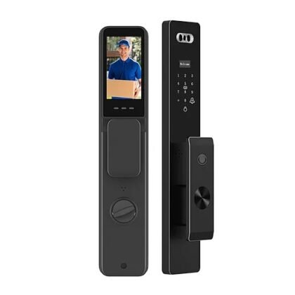 Cerradura inteligente totalmente automática con reconocimiento facial 3D, WiFi (Tuya) y vídeo AF084